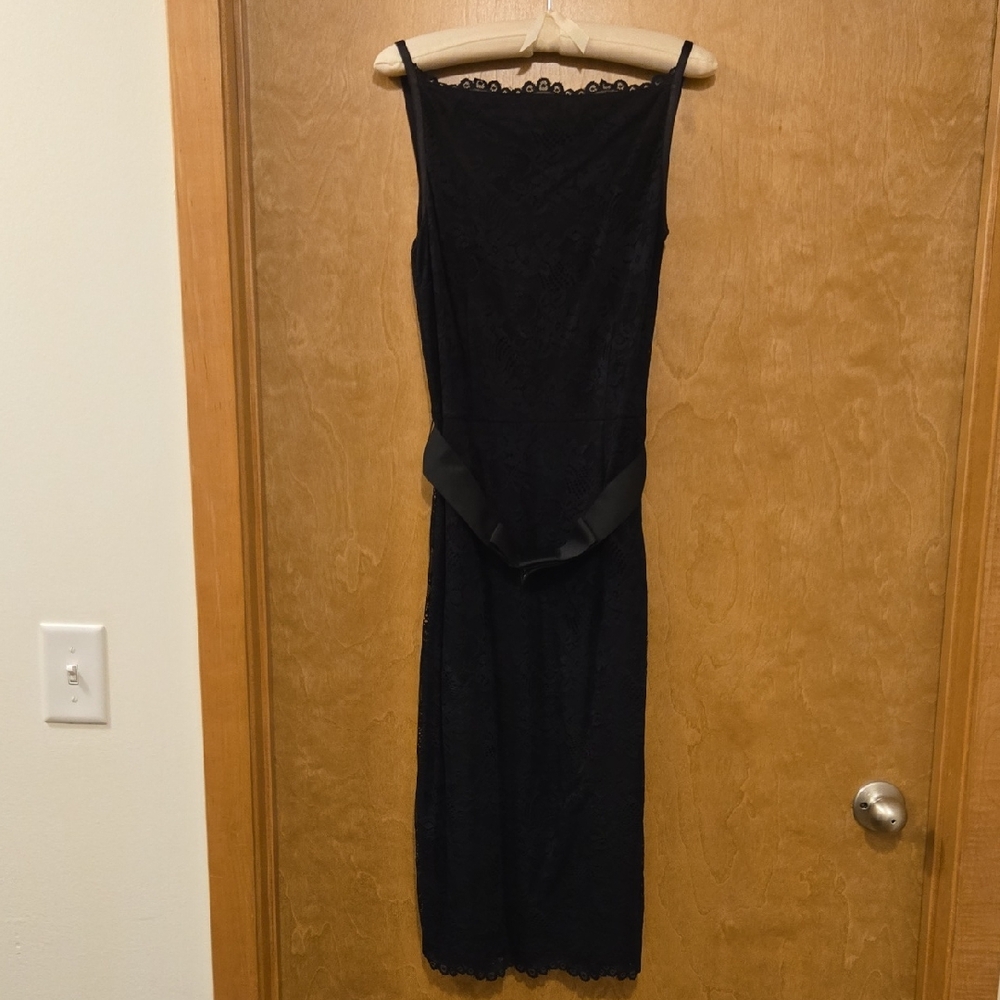 Isaac Mizrahi for Target Black Lace Midi Dress